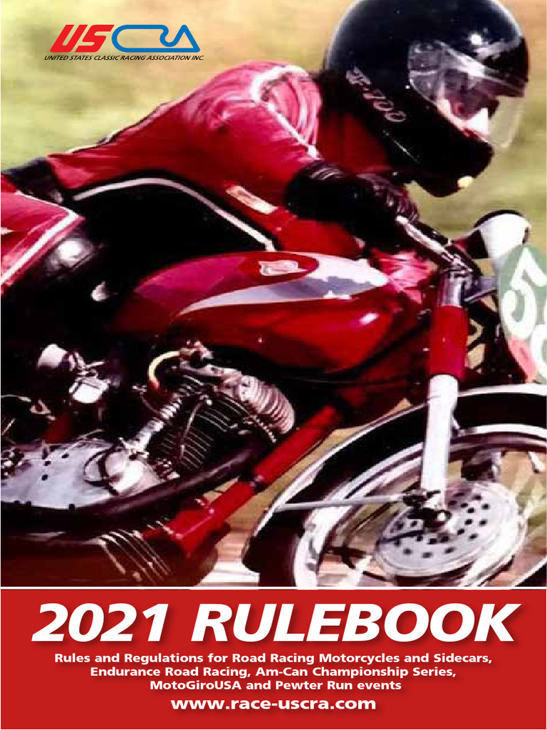 US Classic Assn. Racing - Rulebook-50pgs. (2021) | PDF | Motorsport