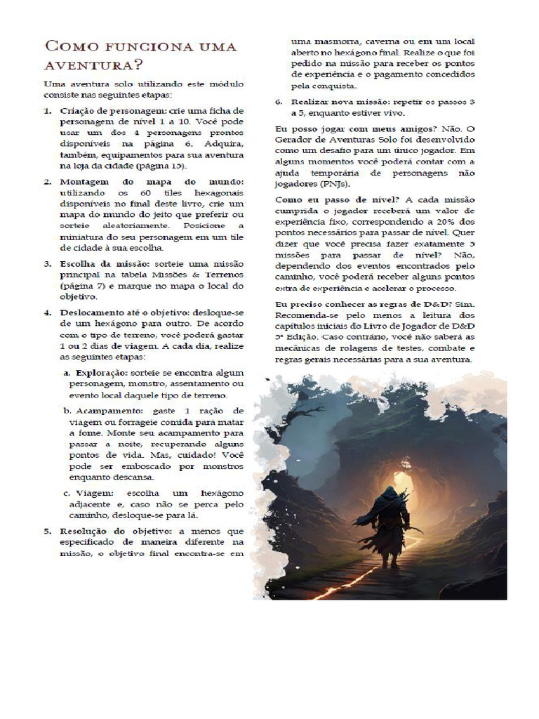 Como Funciona Uma Historia de RPG | PDF