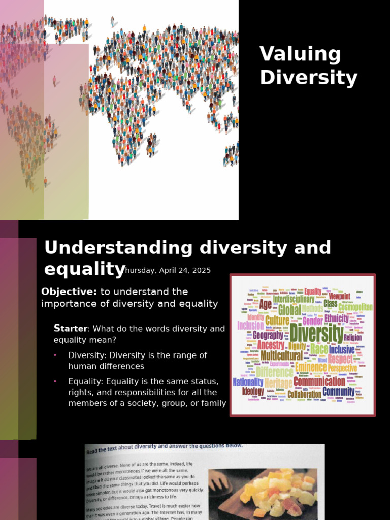 Understanding Diversity and Equality | PDF | Stereotypes | Prejudices