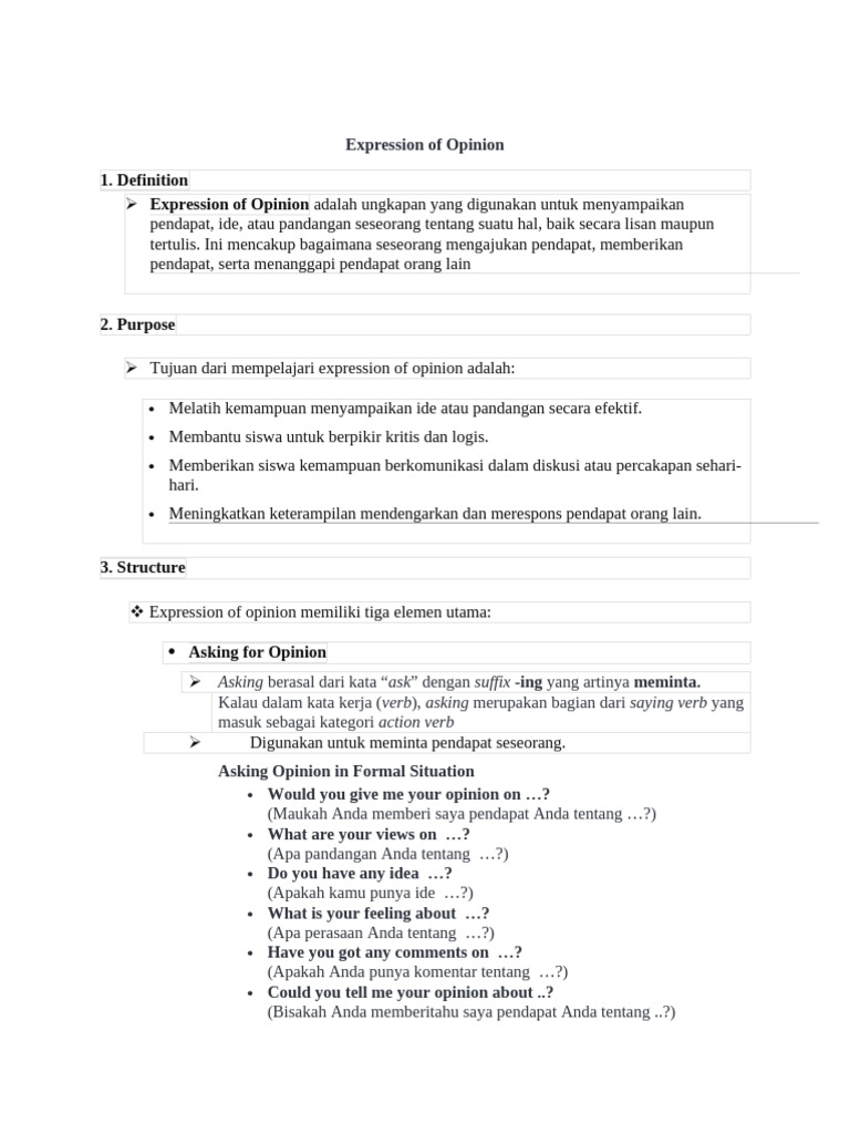 Understanding Expression of Opinion | PDF | Homework | Linguistic ...