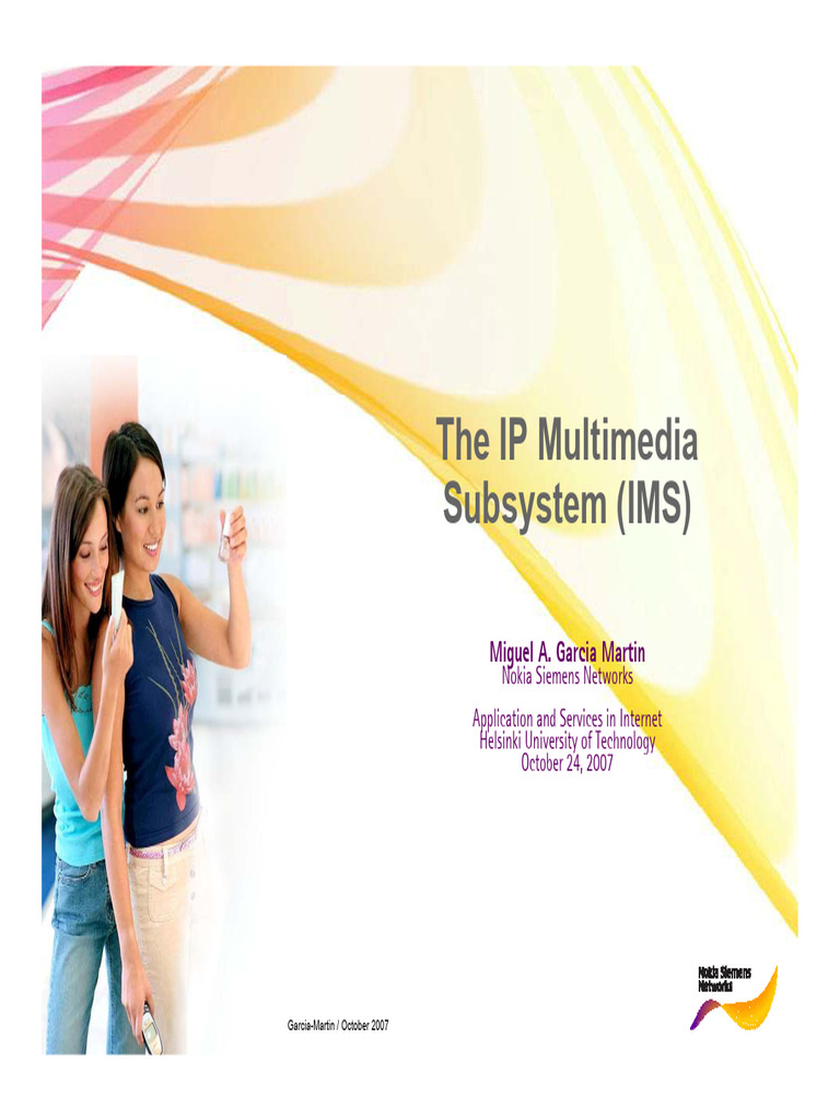 IMS Architecture and Service Control | PDF | Ip Multimedia Subsystem ...