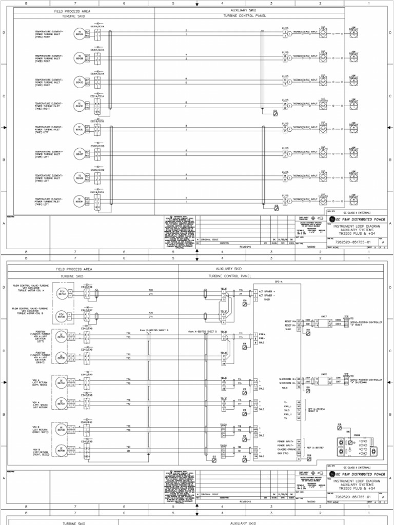 TM2500 Auxiliary Systems Diagram | PDF | Mechanical Engineering | Machines