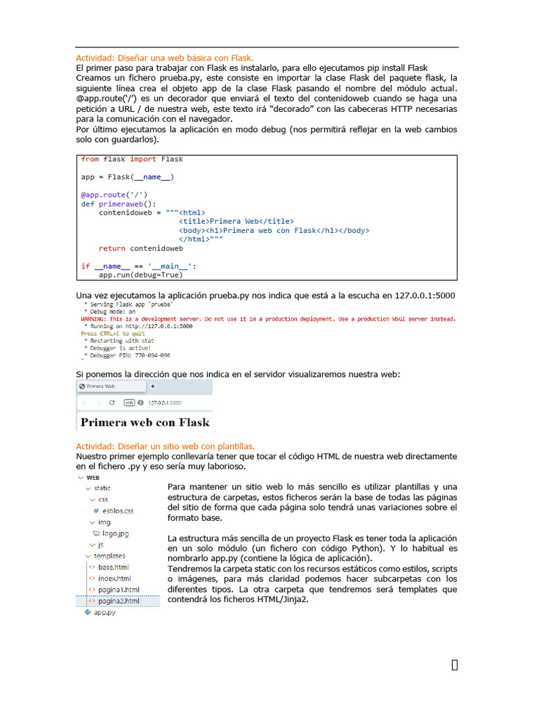 Crear Web con Flask y SQLite en Python | PDF | Red mundial | Internet y web