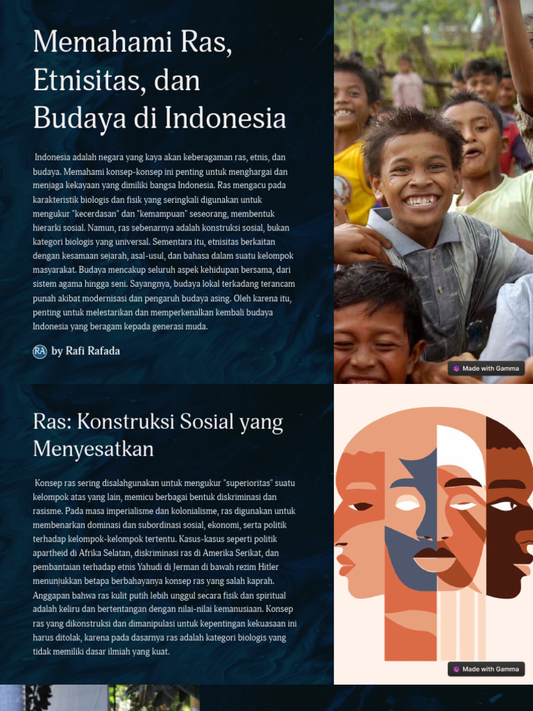 Sifat Budaya dan Ras di Indonesia | PDF