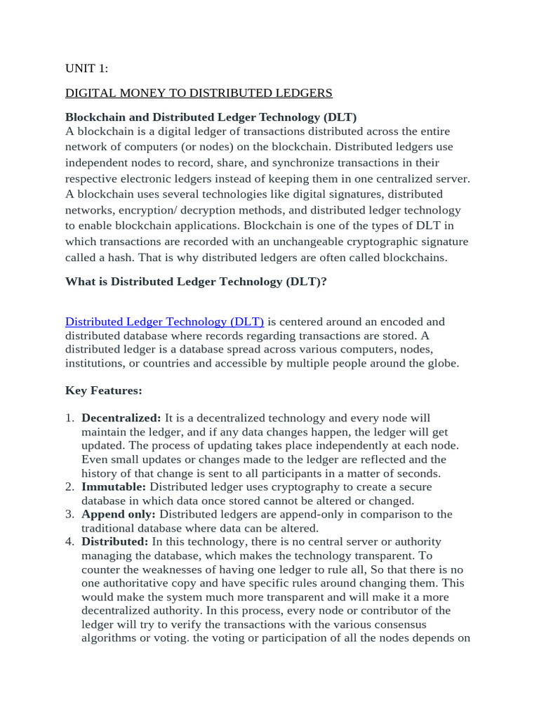 Understanding Distributed Ledger Technology | PDF | Public Key ...