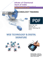 The Institute of Chartered Accountant of India: Information Technology Training Programme