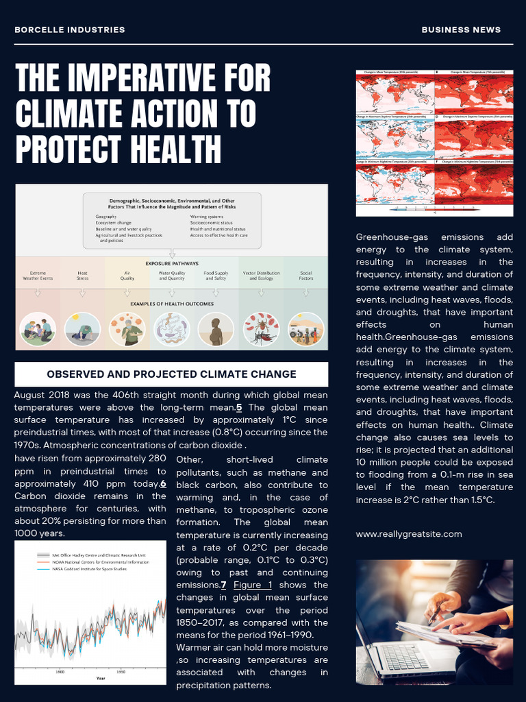 Climate Change's Impact on Health | PDF | Greenhouse Gas | Climate Change