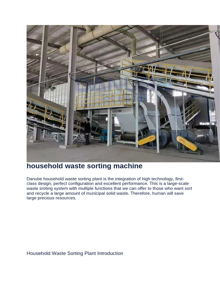 Advanced Household Waste Sorting System | PDF | Municipal Solid Waste ...