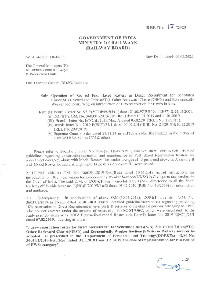 Revised Reservation Roster Guidelines | PDF