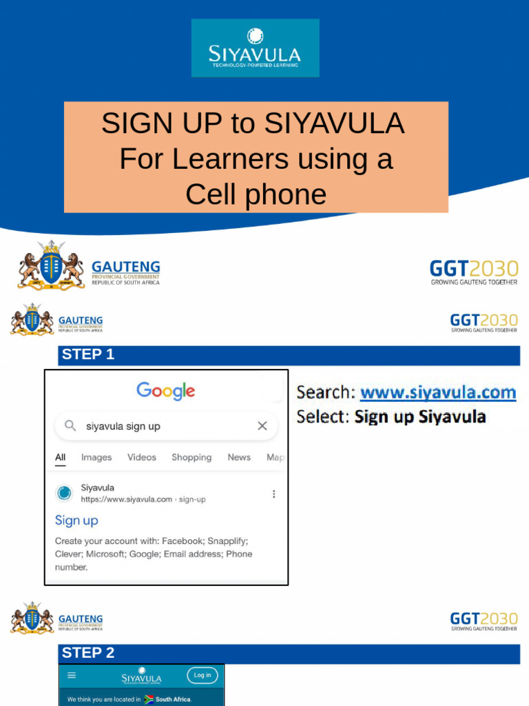 Siyavula SIGN UP | PDF