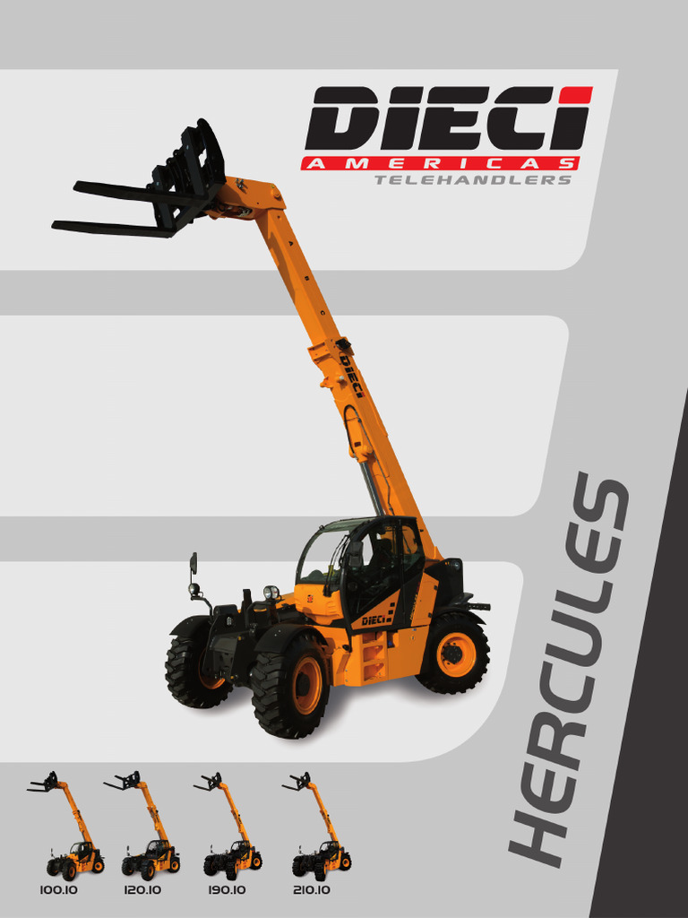 Hercules Telehandler Performance Specs | PDF | Steering | Automotive ...