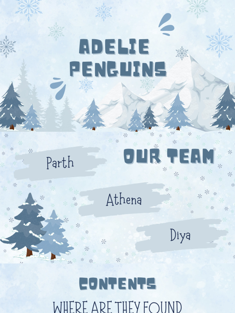 Blue and White Cute Winter Group Project Presentation PDF | PDF ...