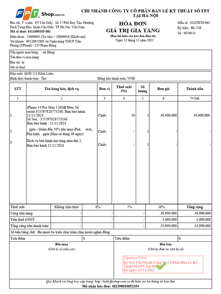 F Invoice | PDF