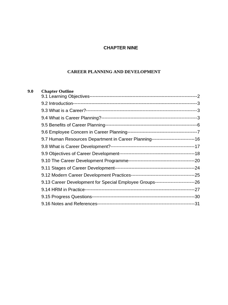 Career Planning and Development | PDF | Employment | Turnover (Employment)