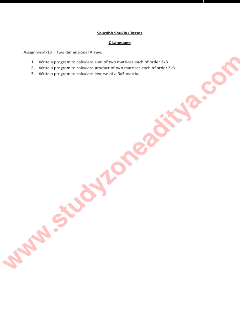Assignment 13 | PDF