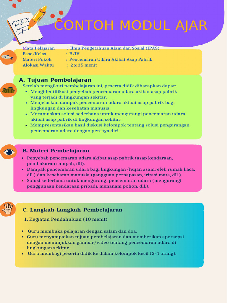 Contoh Modul Ajar Pbl Pdf