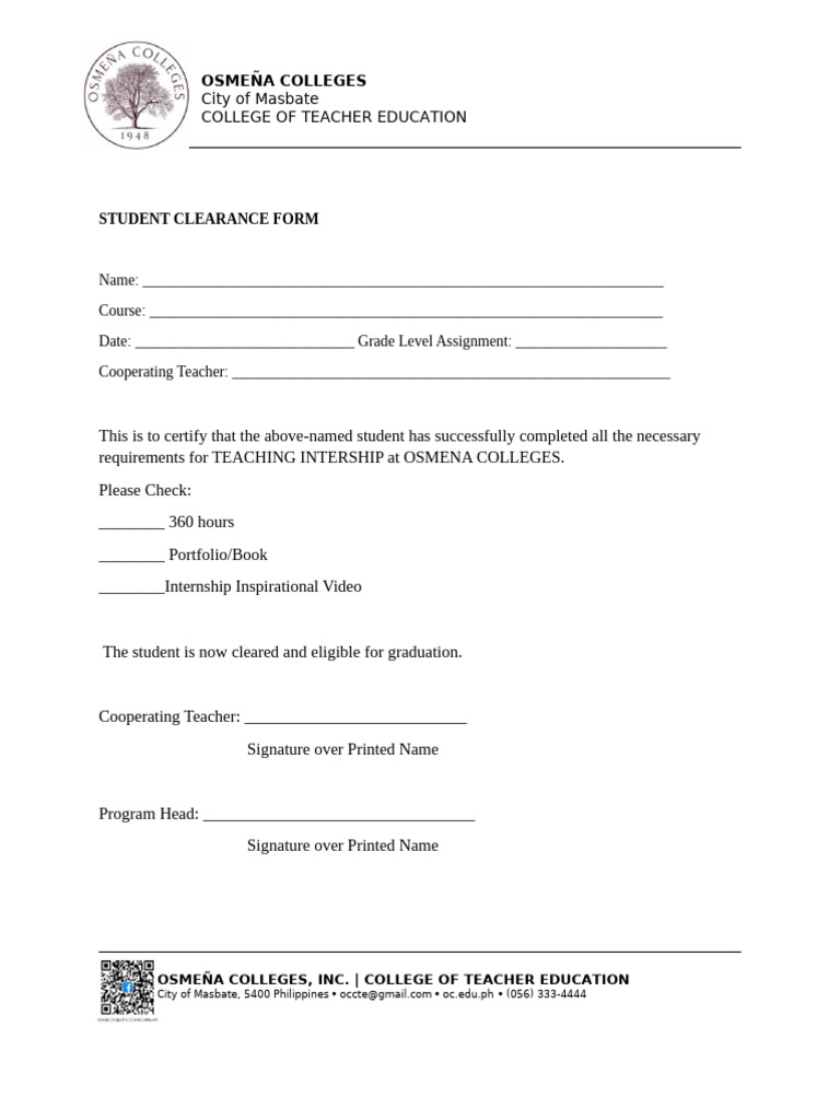 Clearance | PDF