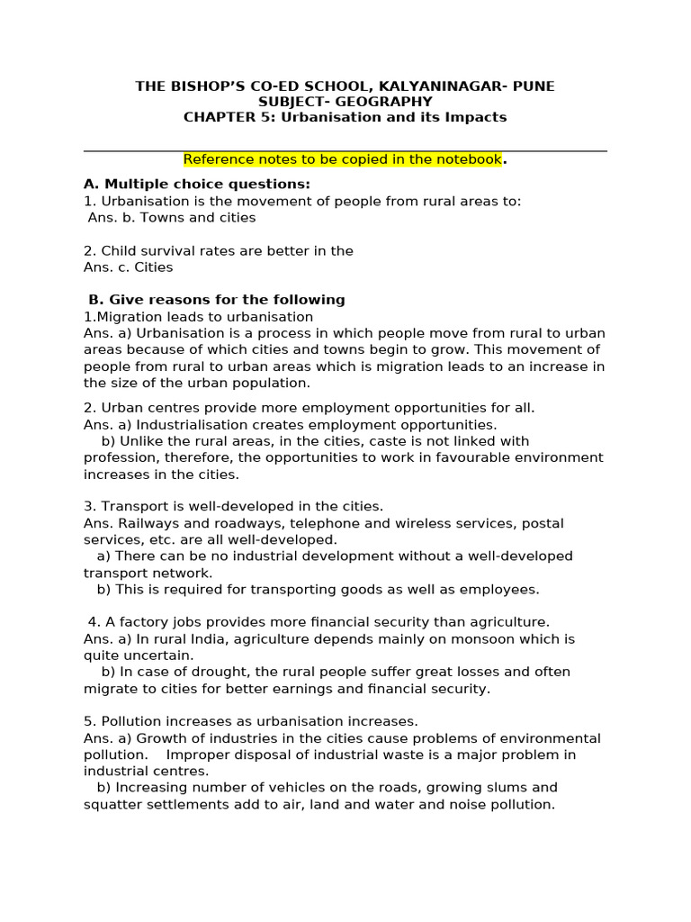Urbanisation and Its Impacts in Pune | PDF