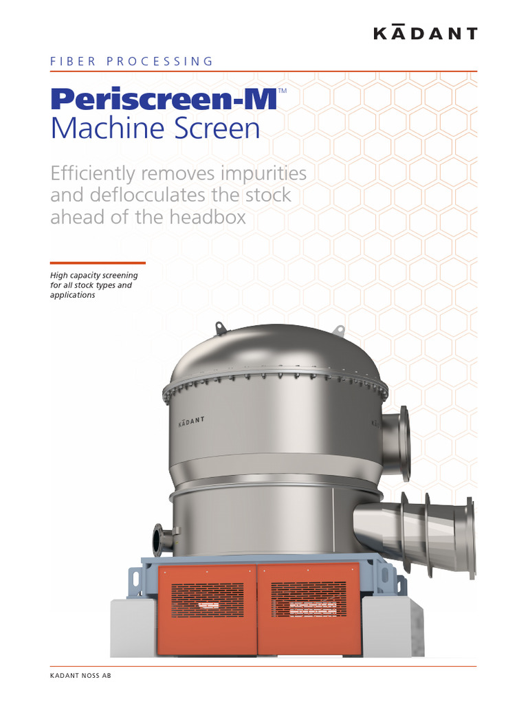 Periscreen-M Machine Screen Overview | PDF | Mechanical Engineering ...
