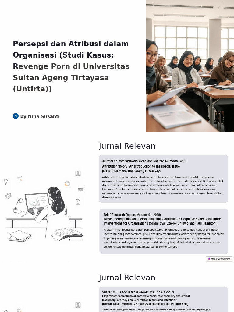 Presentasi Persepsi Dan Atribusi Dalam Organisasi (Nina S) Edit | PDF