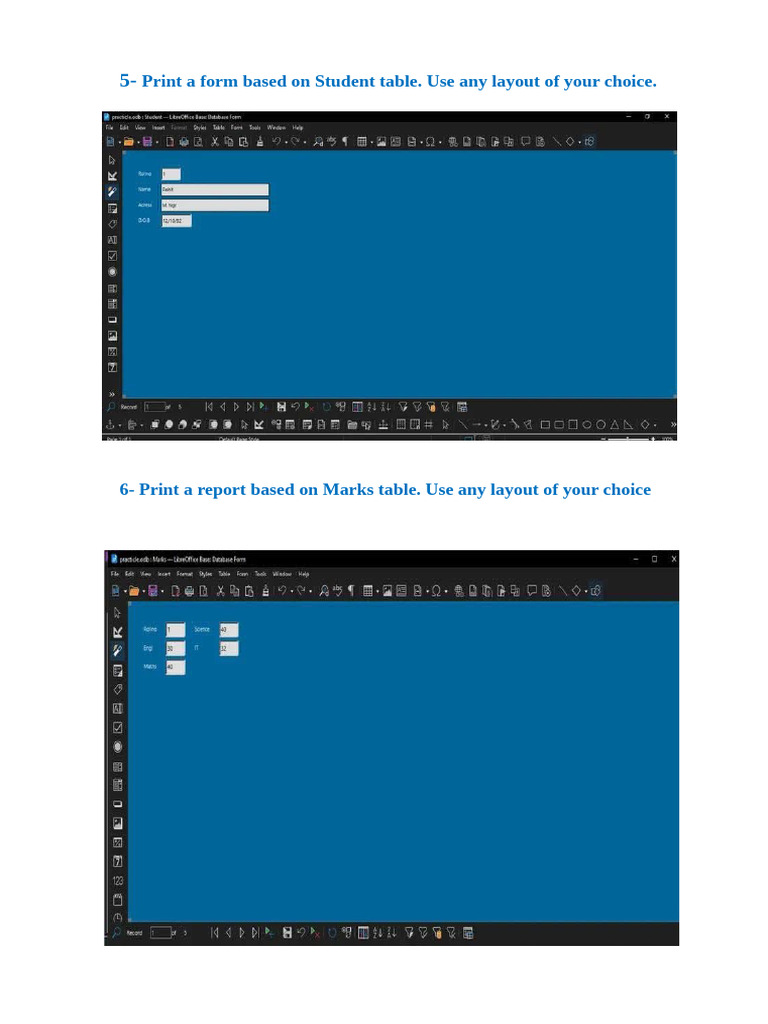 MySQL Queries for Student Database Management | PDF
