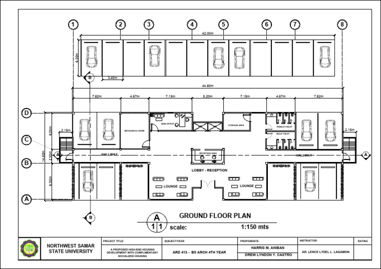 Ground Floor Plan for Housing Development | PDF