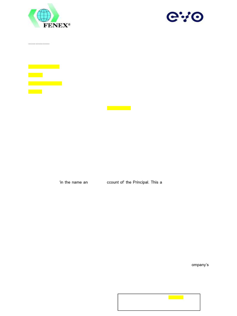 Customs Representation Agreement Template | PDF | Business