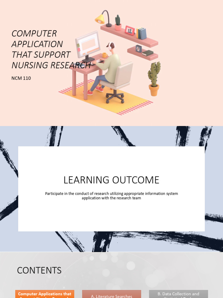 Nursing Research Computer Applications | PDF | Sas (Software) | Spreadsheet