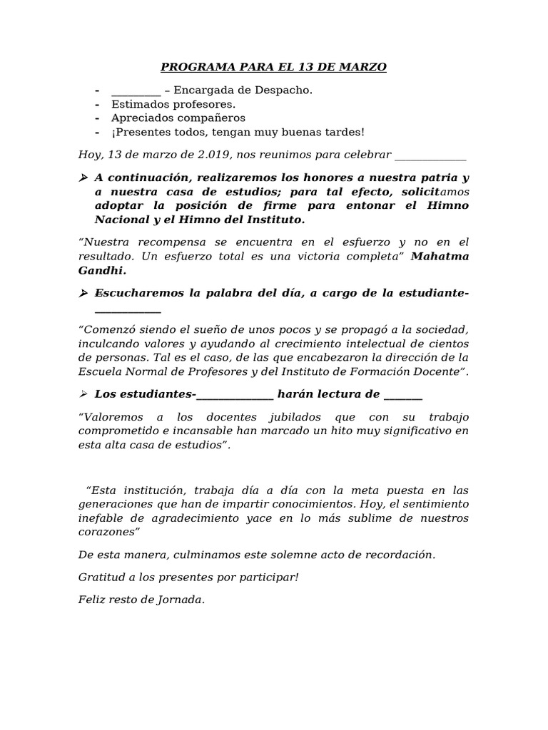 Programa | PDF