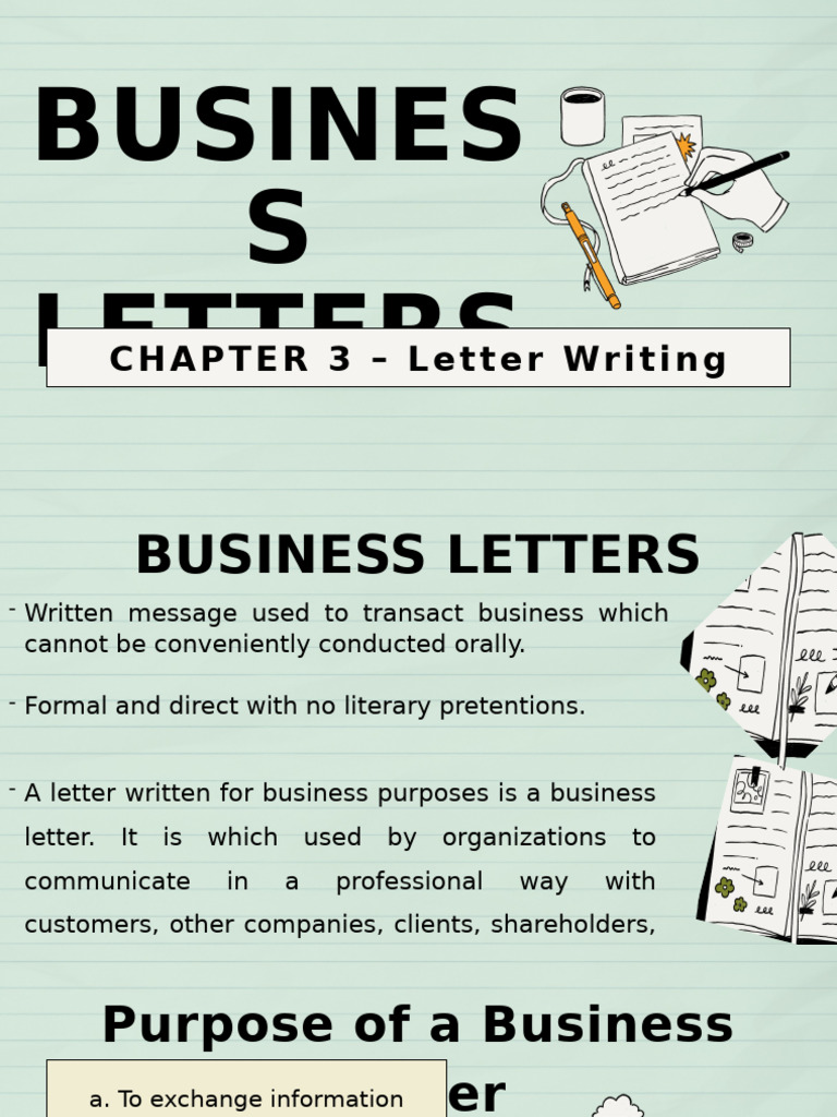 Chapter 3 Business Letter | PDF