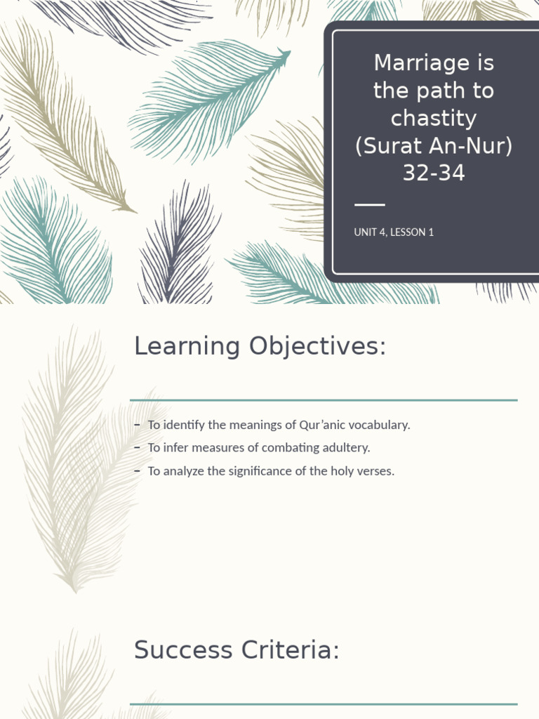Marriage Is The Path To Chastity (21-22) | PDF | Marriage | Prostitution