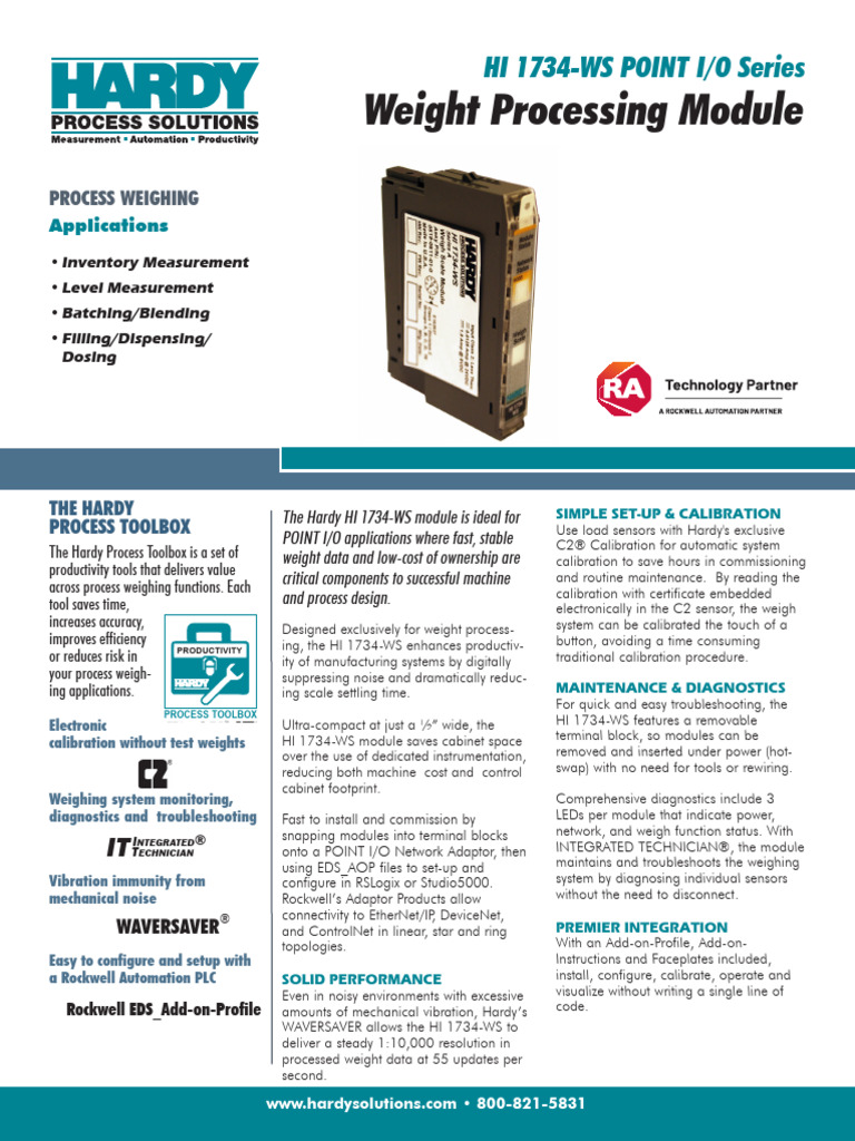 Hi1734-Ws - Point Io WSM Datasheet | PDF | Calibration | Computer ...