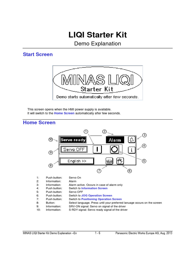 LIQI Starter Kit - Demo Explanation - en | PDF