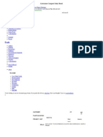 Corrosion Coupon Data Sheet