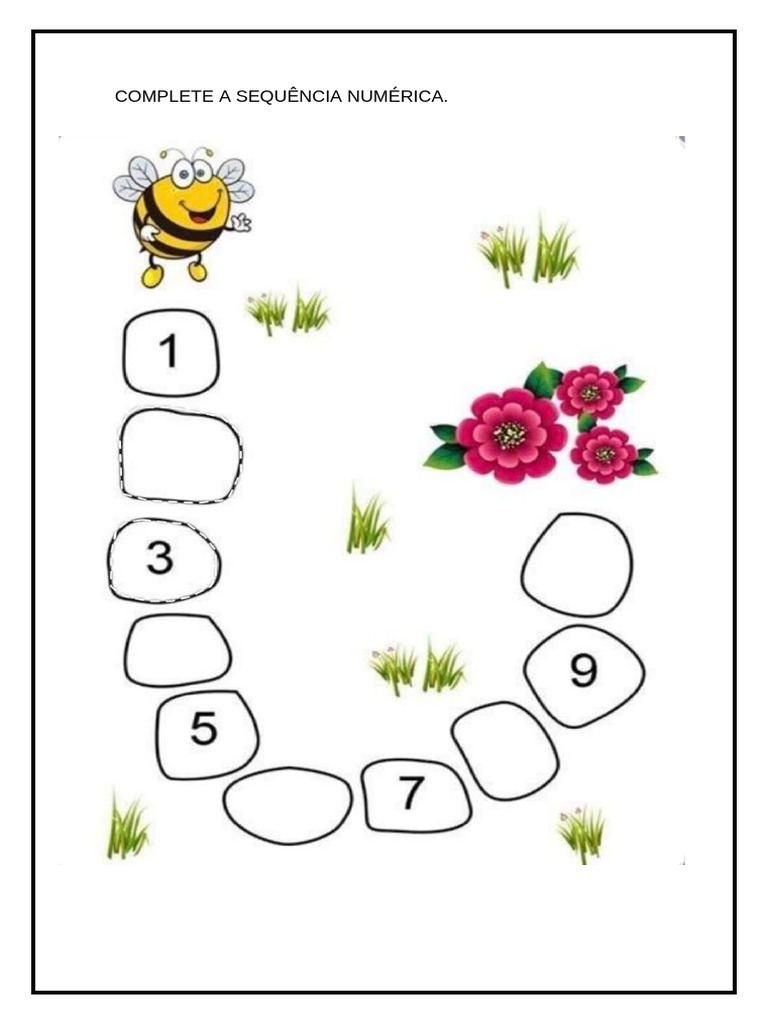 Complete a Sequência Numérica | PDF