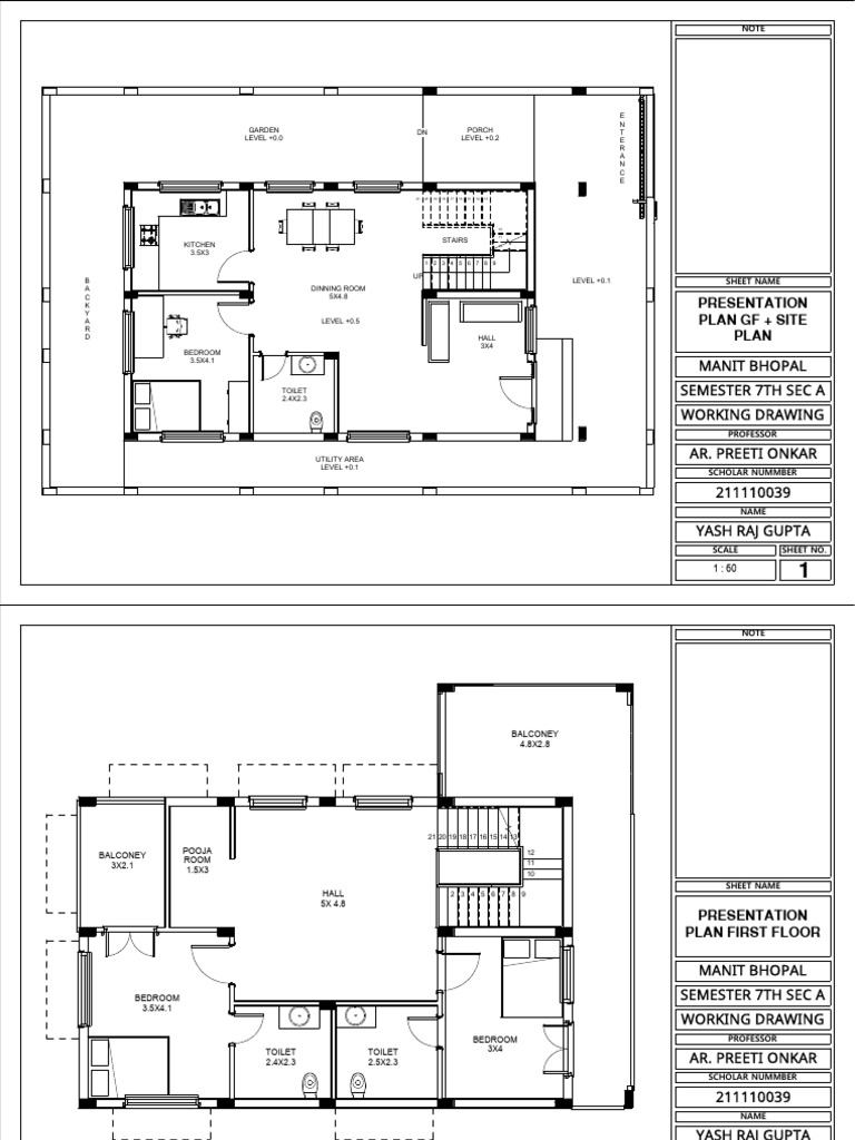 Detailed Working Drawings for Home Design | PDF | Door | Architectural ...
