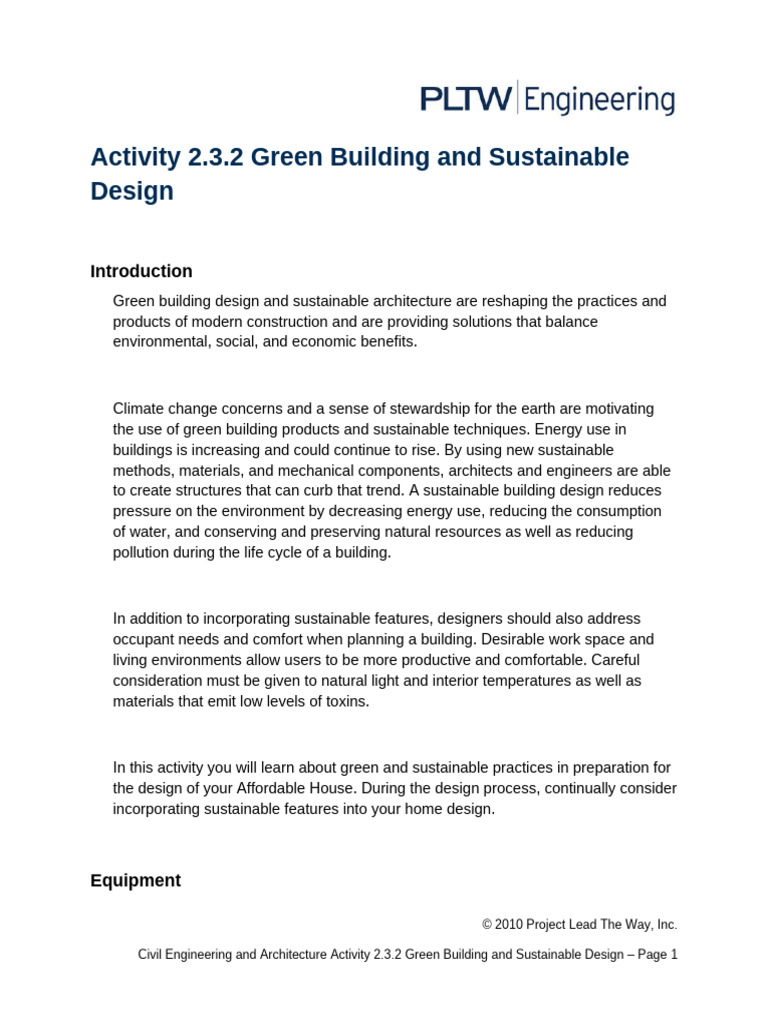 Enhancing Indoor Environmental Quality | PDF | Sustainability | Green ...
