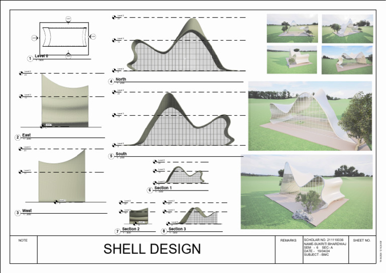 Sem - 6 - BMC - Shell Structure - Sheet | PDF