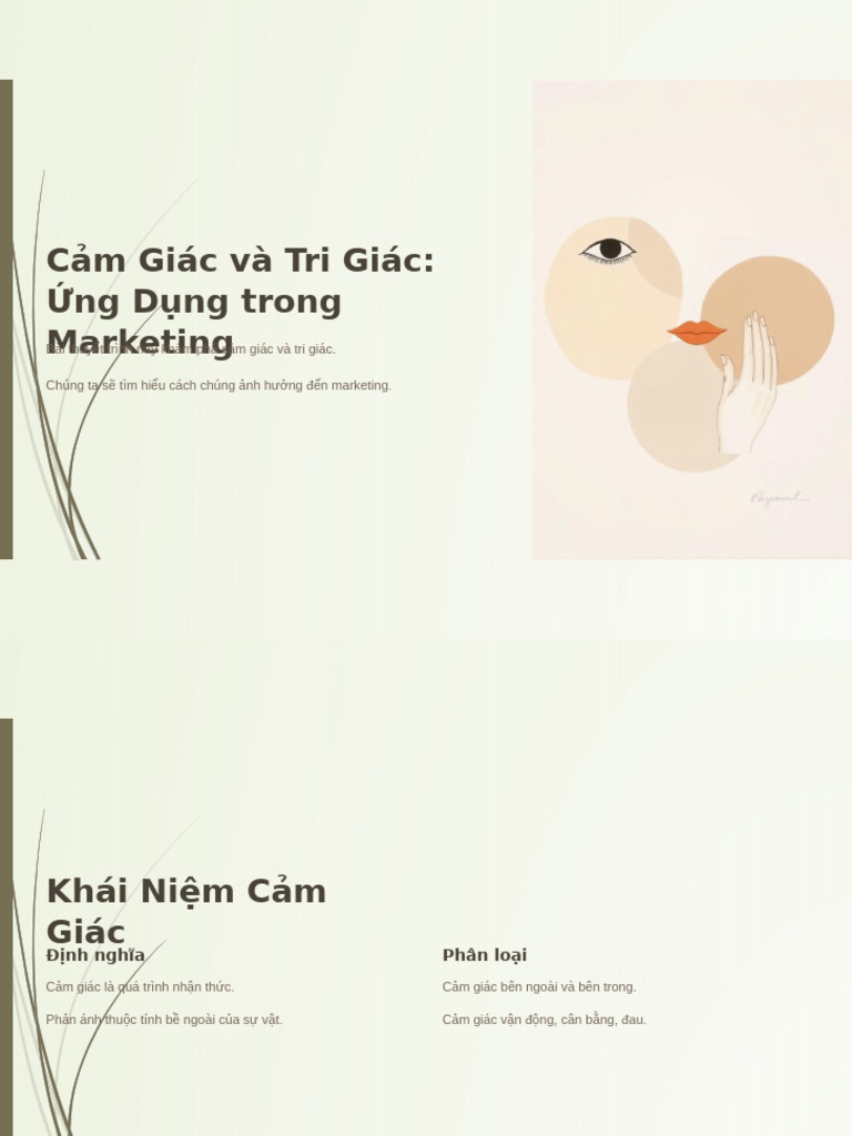 Cảm Giác và Tri Giác: Ứng Dụng trong Marketing | PDF