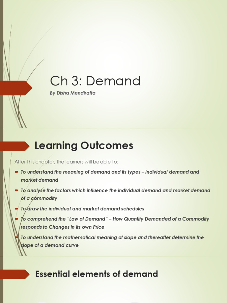 Individual&Market Demand | PDF | Demand | Demand Curve