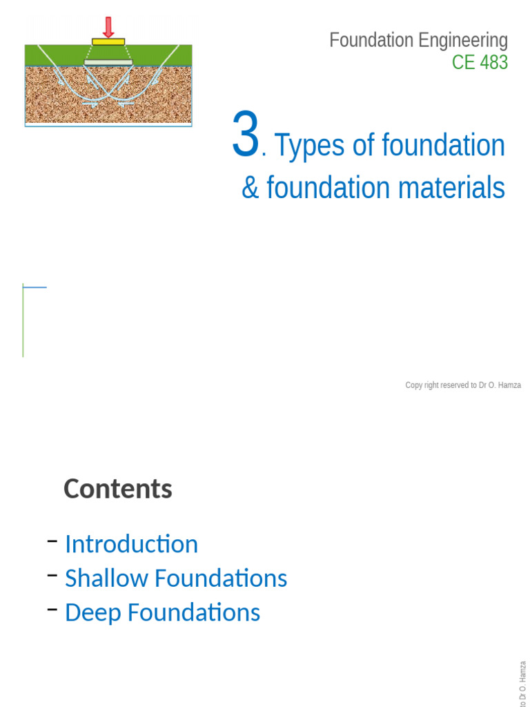 Foundation - 3. Type of Foundation - v1 | PDF | Deep Foundation ...