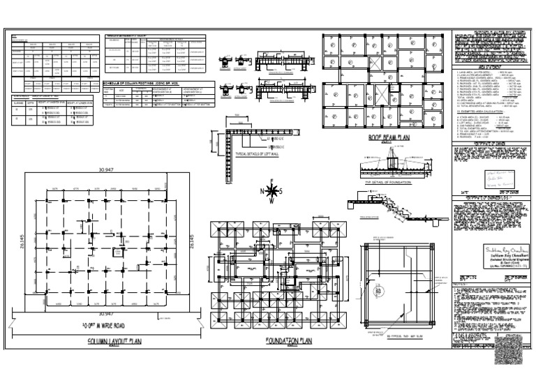 Structural Design for G+V Residential Building | PDF | Architectural ...