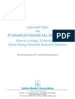 Approach Paper: It-Enabled Financial Inclusion
