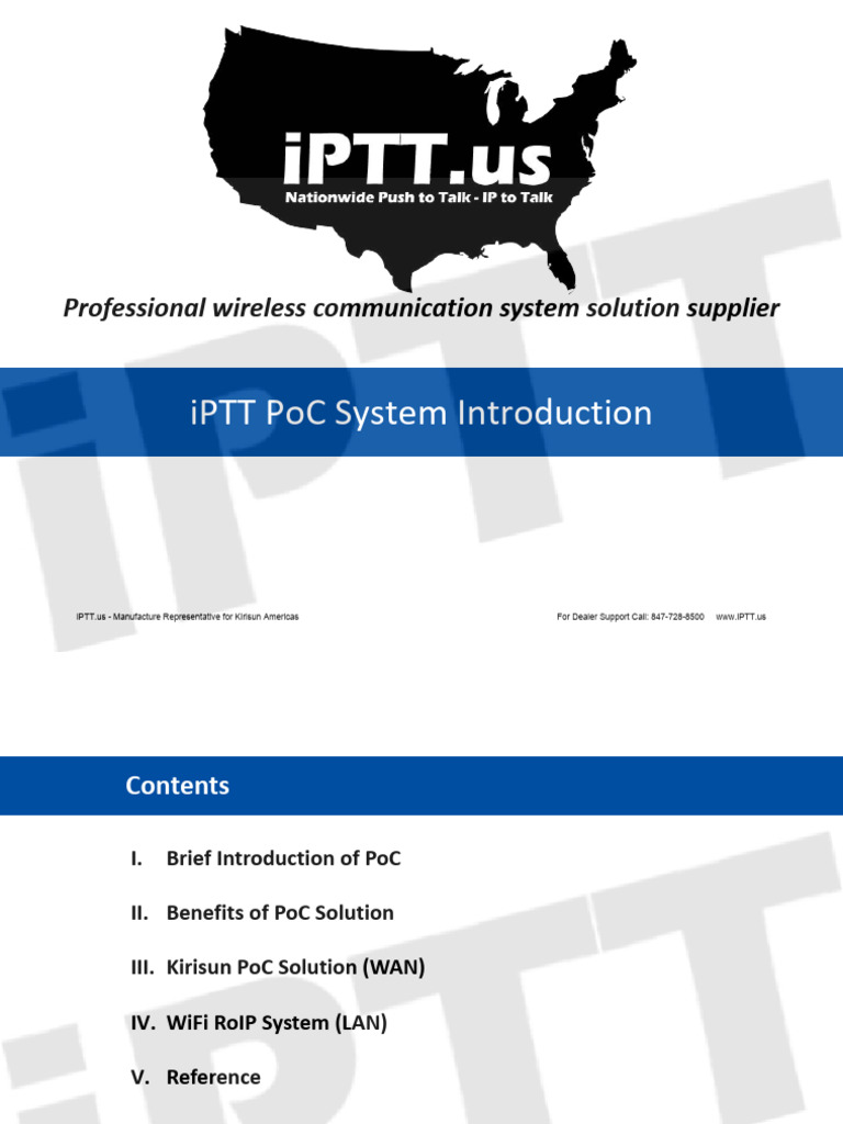 iPTT PoC Solution Overview | PDF | Cellular Network | Wi Fi