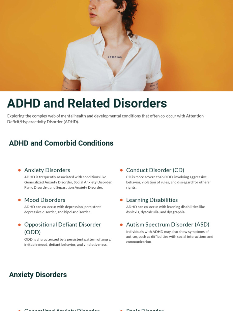 ADHD and Comorbid Disorders Explained | PDF | Attention Deficit ...