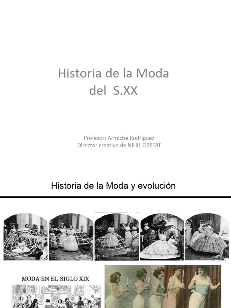 Evolución de la Moda en el Siglo XX | PDF | Vestir | Ropa