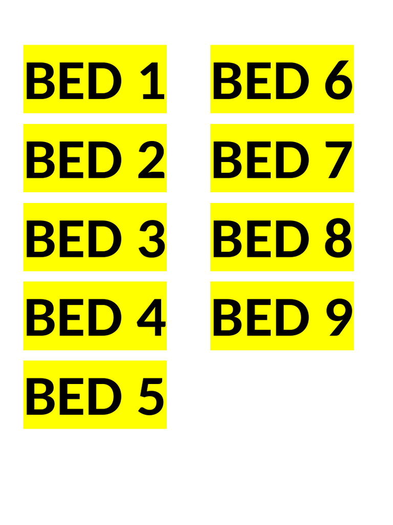 BED 1 | PDF