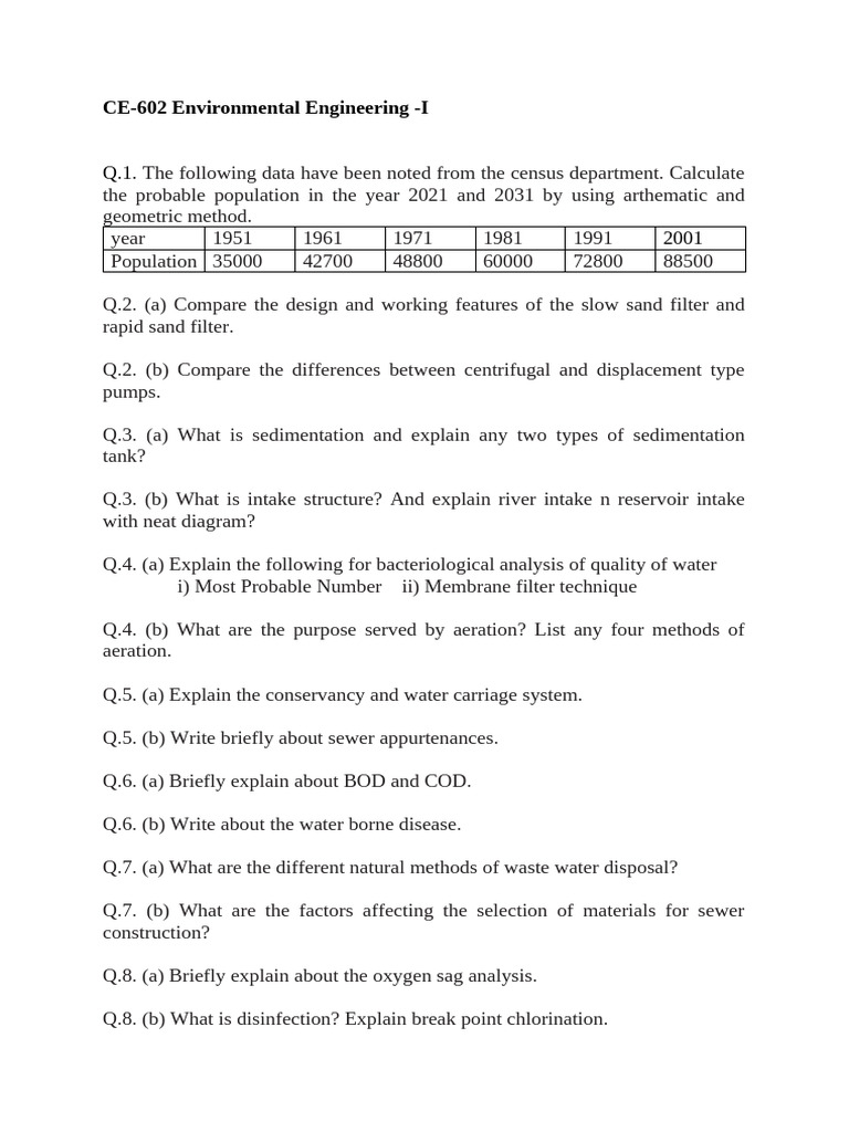 Environmental Engineering Concepts Explained | PDF