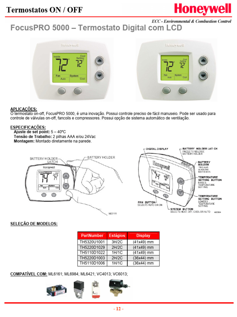 Termostato Digital FocusPRO 5000 | PDF