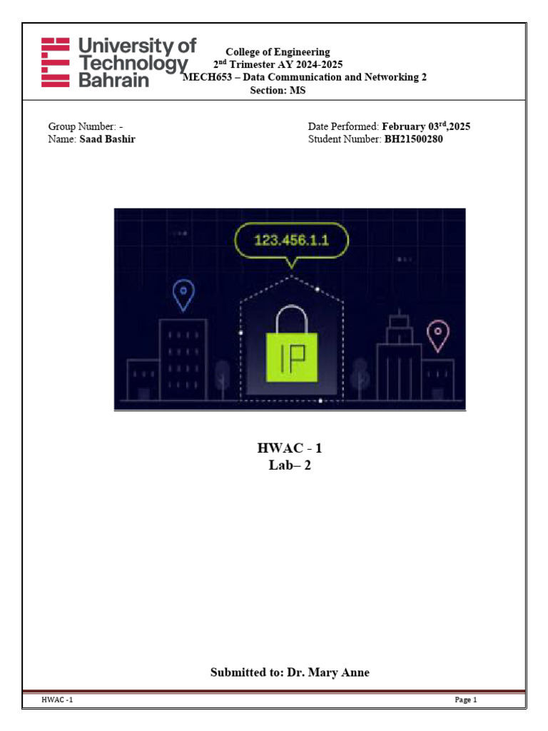 Data Communication Networking Lab Report | PDF | Computer Data Storage ...
